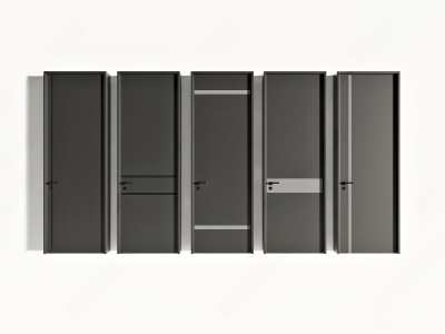 现代单开门3D模型下载